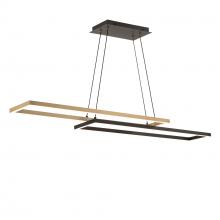 WAC Lighting PD-81442-27-BK/AB - Double Entendre Linear Pendant