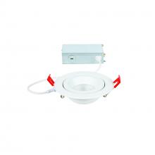 WAC Lighting R4ERA2R-W9CS-WT - LOTOS R  ADJ DOWNLIGHT RND 4IN 5CCT