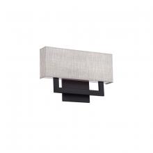 WAC Lighting WS-13115-BK - MANHATTAN Wall Sconce