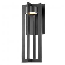 WAC Lighting WS-W48620-BK - CHAMBER Outdoor Wall Sconce Light