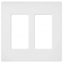 Lutron Electronics SC-2-SW - SATIN COLOR 2-GANG WALLPLATE SNOW