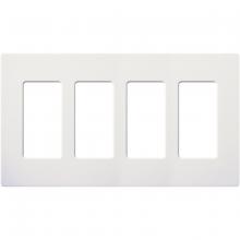 Lutron Electronics SC-4-SW - SATIN COLOR 4-GANG WALLPLATE SNOW