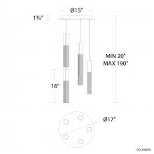 Modern Forms Luminaires PD-30805R-AB - Cinema Multilight Pendant Light