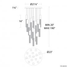 Modern Forms Luminaires PD-30815R-AB - Cinema Multilight Pendant Light