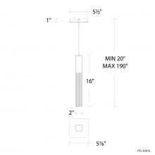 Modern Forms Luminaires PD-30816-27-BK - Cinema Mini Pendant Light