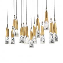 Modern Forms Luminaires PD-44414L-AB - Kilt Multilight Pendant Light