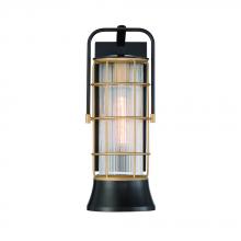  44263-010 - Rivamar 1 Light Lantern in Oil Rubbed Bronze + Gold