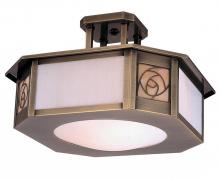 Arroyo Craftsman SCCM-15AM-VP - 15" saint clair inverted semi-flush ceiling mount