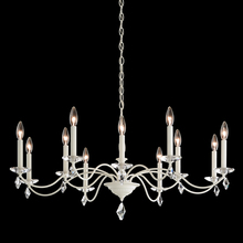 Schonbek 1870 MD1012N-06H - Modique 12 Light 120V Chandelier in White with Clear Heritage Handcut Crystal