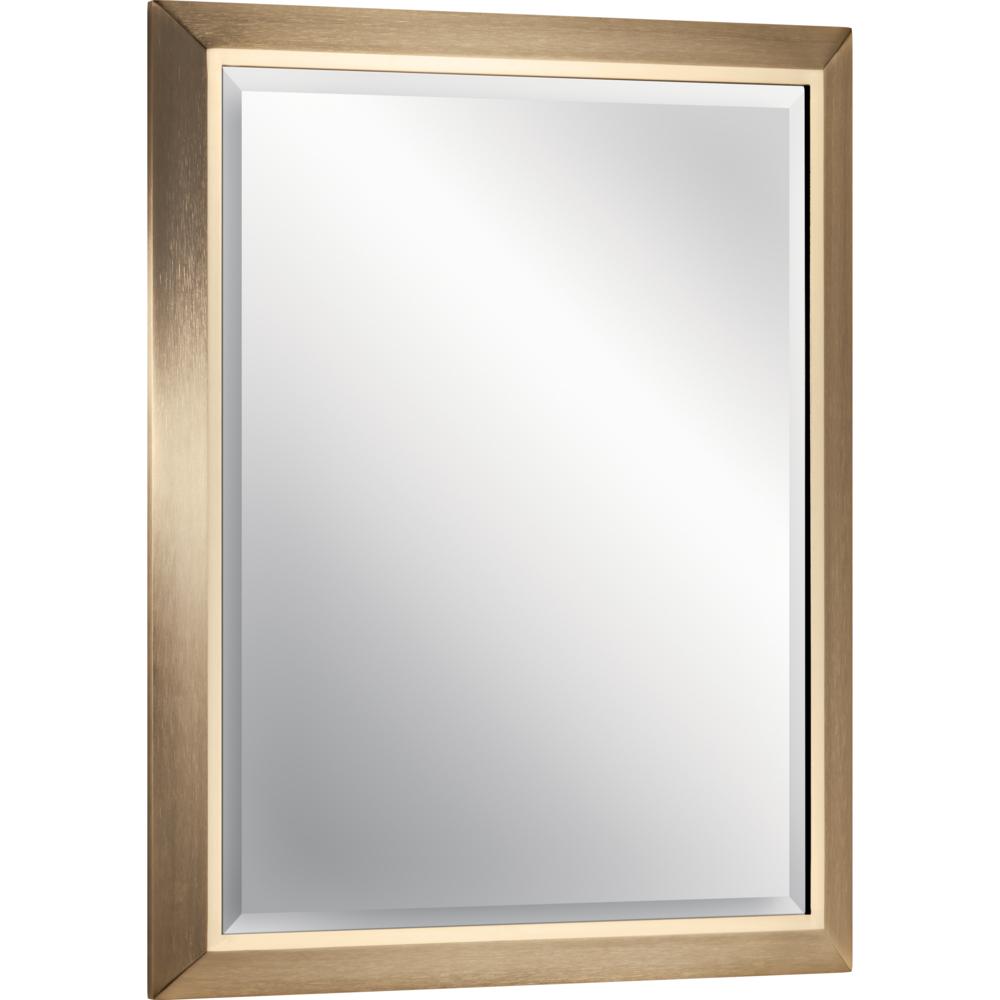 24" Rectangular Mirror in Champagne Bronze