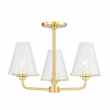 Mitzi by Hudson Valley Lighting H495603-AGB - Irene Semi Flush