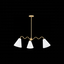 Mitzi by Hudson Valley Lighting H699803-AGB - Onda Chandelier