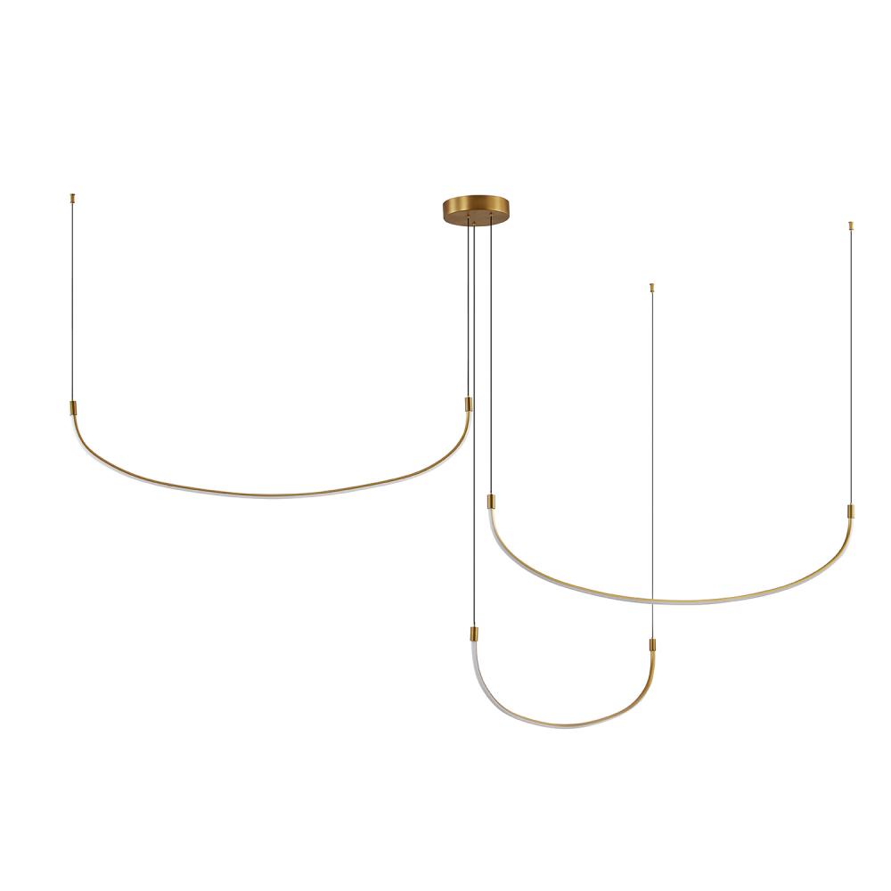 Talis 70-in Brushed Gold LED Multi Pendant