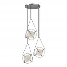 Kuzco Lighting CH76728-CH - Aries 28-in Chrome LED Chandeliers