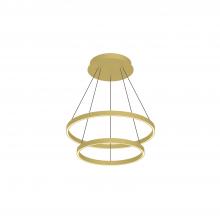 Kuzco Lighting CH87824-BG - Cerchio 24-in Brushed Gold LED Chandeliers