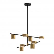 Kuzco Lighting CH96840-BK/BG-UNV - Jayden 40-in Black/Brushed Gold LED Chandeliers