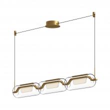 Kuzco Lighting LP28543-BG - Hilo 43-in Brushed Gold LED Linear Pendant