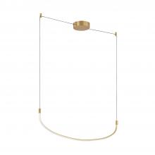 Kuzco Lighting LP89048-BG - Talis 48-in Brushed Gold LED Linear Pendant