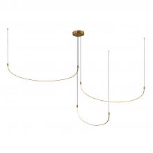 Kuzco Lighting MP89390-BG - Talis 90-in Brushed Gold LED Multi Pendant