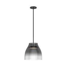 Kuzco Lighting PD62012-BK/SM - Trinity 12-in Black/Smoked LED Pendant