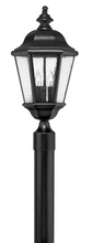 Hinkley Lighting 1671BK - Large Post Top or Pier Mount Lantern