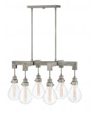 Hinkley Lighting 3268PW - Medium Six Light Linear