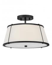 Hinkley Lighting 4893BK - Medium Semi-Flush Mount