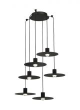 VC Modern TECH Lighting 700TRSPEVS6RB-LED930 - Eaves 6 Light Chandelier