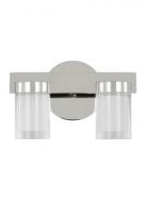 VC Modern TECH Lighting KWBA20027N - Kelly Wearstler Esfera 2-light dimmable LED small bath vanity with polished nickel finish