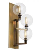 VC Modern TECH Lighting 700WSGMBTCR-LED927 - Gambit Triple Wall