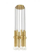 VC Modern TECH Lighting 700TRSPGYD8RNB-LED930 - Guyed 8 Light Chandelier