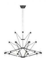 VC Modern TECH Lighting SLCH24627BZ - Lassell Three Tier Tall X-Large Chandelier