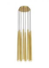 VC Modern TECH Lighting 700TRSPPYL8RNB-LED930 - Pylon 8 Light Chandelier