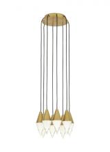 VC Modern TECH Lighting 700TRSPTRT8RNB-LED930 - Turret 8 Light Chandelier