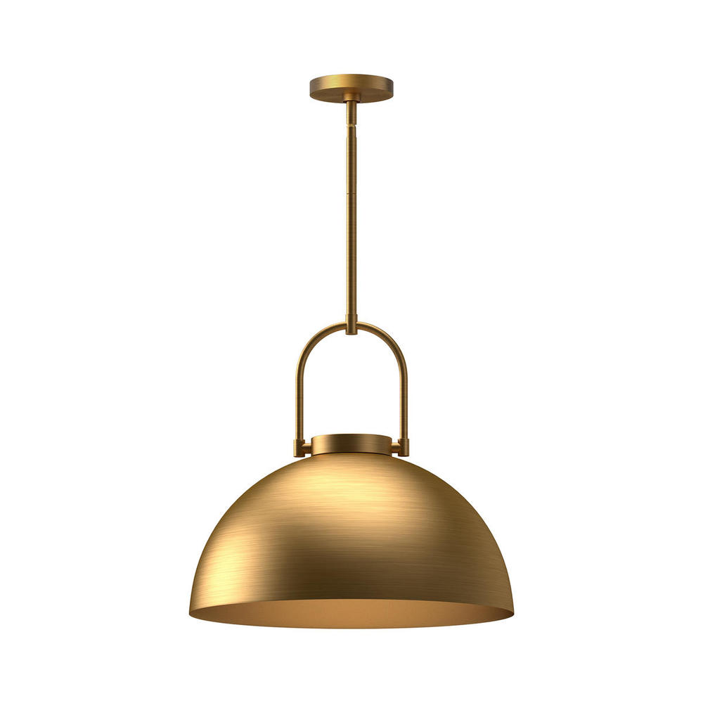 Harper 16-in Aged Gold 1 Light Pendant