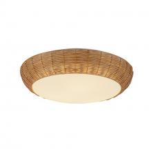  FM511217RA - Merida 17-in Rattan Socket Flush Mount