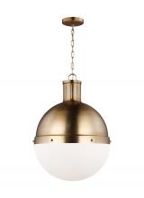 Studio Co. VC 6677101-848 - Hanks transitional 1-light indoor dimmable large ceiling hanging single pendant light in satin brass