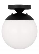 Studio Co. VC 7518-112 - One Light Wall / Ceiling Semi-Flush Mount with White Glass