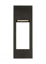 Studio Co. VC 8757793S-71 - Testa modern 2-light LED outdoor exterior large wall lantern in antique bronze finish with satin etc