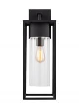 Studio Co. VC 8831101-12 - Vado modern 1-light outdoor extra-large wall lantern in black finish with clear glass panels