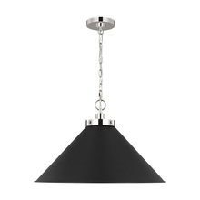 Studio Co. VC CP1311MBKPN - Wellfleet Wide Cone Pendant