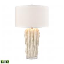  S0019-11140-LED - Genesee 27.5'' High 1-Light Table Lamp - White Glazed - Includes LED Bulb