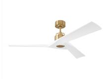 VC Monte Carlo Fans 3ALMSM52BBS - Alma 52-inch indoor/outdoor Energy Star smart ceiling fan in burnished brass finish