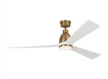 VC Monte Carlo Fans 3BRYSM60HABD - Bryden Smart 60" Dimmable Indoor/Outdoor Integrated LED Antique Brass Ceiling Fan