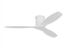 VC Monte Carlo Fans 3CNHSM52RZW - Collins 52-inch indoor/outdoor smart hugger ceiling fan in matte white finish