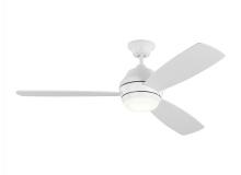 VC Monte Carlo Fans 3IKDR52RZWD - Ikon 52-inch indoor/outdoor integrated LED dimmable ceiling fan in matte white finish