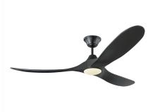 VC Monte Carlo Fans 3MAVR60BKBKD - Maverick 60" LED Ceiling Fan