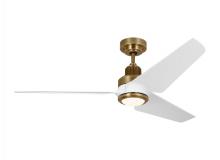 VC Monte Carlo Fans 3RULSM52HABD - Ruhlmann Smart 52" Dimmable Indoor/Outdoor Integrated LED Antique Brass Ceiling Fan