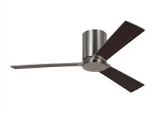 VC Monte Carlo Fans 3RZHR44BS - Rozzen 44-inch indoor/outdoor Energy Star hugger ceiling fan in brushed steel silver finish
