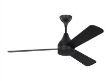 VC Monte Carlo Fans 3STMSM52MBKD - Streaming Smart 52" Dimmable Indoor/Outdoor Integrated LED Black Ceiling Fan